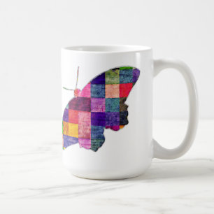 Caneca De Café Arte Colorida da Borboleta