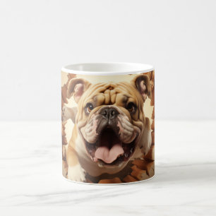 Caneca De Café Arte Colorida de Cachorro Vibrante• Estilo de Arte