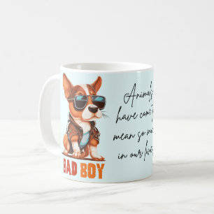 Caneca De Café Arte Colorida de Cachorro Vibrante, Para Amantes d