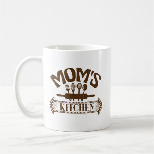 Caneca De Café Arte com palavras da cozinha da Mamãe Fofa