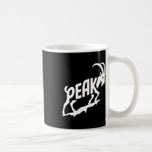 Caneca De Café Arte com Palavras de Cabra da Montanha no Pico – T