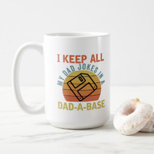 Caneca De Café Arte com palavras de piadas engraçadas de pai 