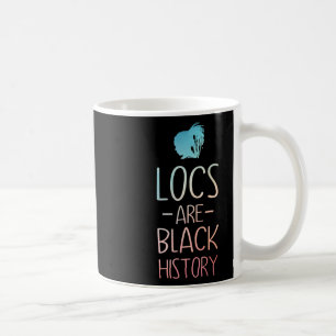 Caneca De Café Arte Cool Locs Para Mulheres Mãe Afro Cabelo Histó