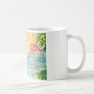 Caneca De Café Arte cor-de-rosa de Florida do flamingo