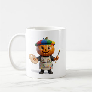 Caneca De Café Arte Criativa de Abóbora de Halloween