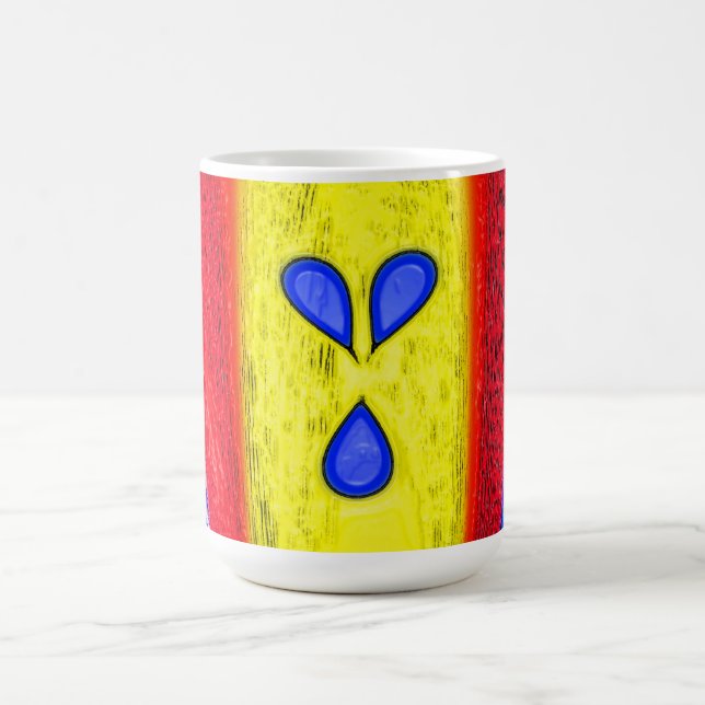 Caneca De Café arte da chama do ouro (Centro)