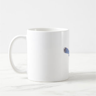 Caneca De Café arte da espécie de ave gaio-azul