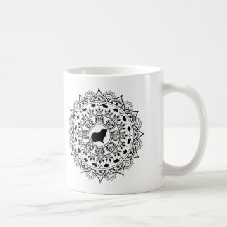 Caneca De Café Arte da mandala da cobaia