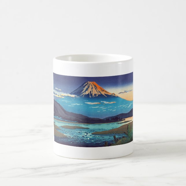 Caneca De Café Arte da paisagem de Tsuchiya Koitsu Tokaido (Centro)