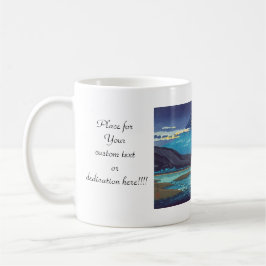 Caneca De Café Arte da paisagem de Tsuchiya Koitsu Tokaido Fujika