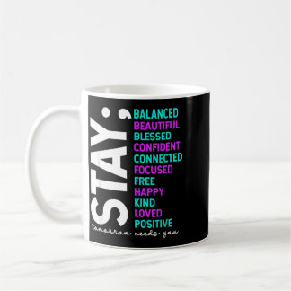 Caneca De Café Arte da Semana de Conscientização e Prevenção Stay