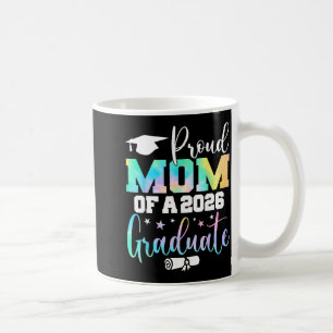 Caneca De Café Arte da Turma de Formatura 2026 Orgulhosa Mãe