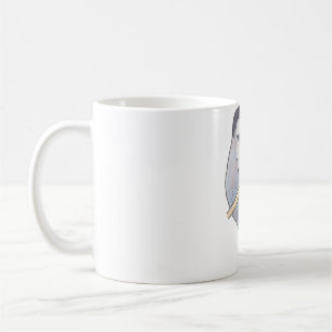 Caneca De Café Arte das espécies de aves com aquarelas de frango
