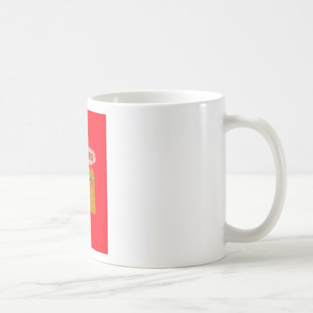Caneca De Café Arte de Abelha Excêntrica (Direita)