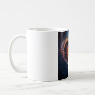 Caneca De Café Arte de Amor da Galáxia do Coração Cósmico – Roman