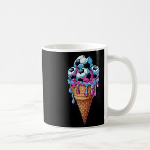 Caneca De Café Arte de Aquarela Futebol Sorvete Criança Pequena E