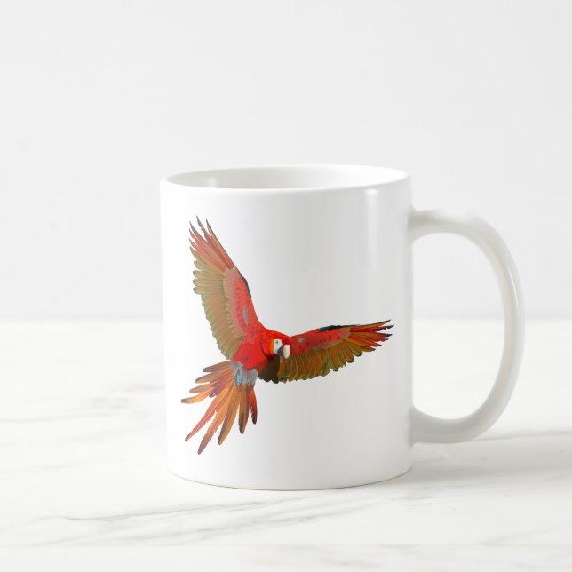 Caneca De Café Arte de aranha-voa colorida (Direita)