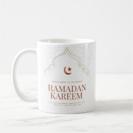 Caneca De Café Arte de Arco Islâmico Ramadan Kareem