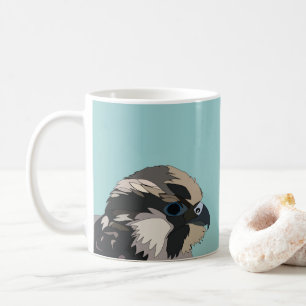 Caneca De Café Arte de Ave Falcão Peregrino