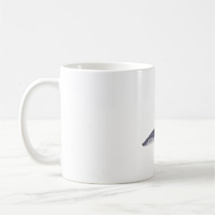 Caneca De Café Arte de aves aquáticas do Grebe Ocidental