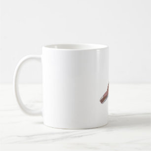 Caneca De Café Arte de aves de espécies pobres em chicotes do les