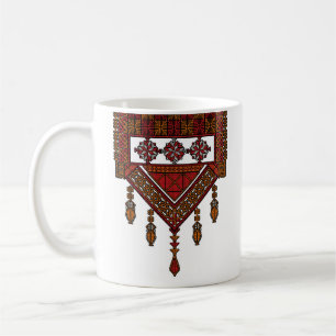 Caneca De Café Arte de Bordados de Tatreez Palestina / Arte pales