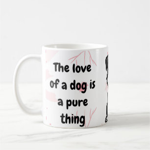 Caneca De Café Arte de Cães no Estilo Amor Para Amantes de Cães