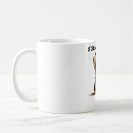 Caneca De Café Arte de Caneta e Tinta de Corgi suplicando "Eu Tro