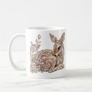 Caneca De Café Arte de Cervo de Cristal de Luxo
