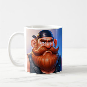 Caneca De Café Arte de Ciclista Mal-Humorado