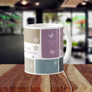 Caneca De Café Arte de Citação, Autoafirmação Positiva