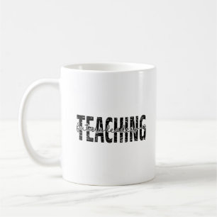 Caneca De Café Arte de Citação de Ensino de Script Chalkboard