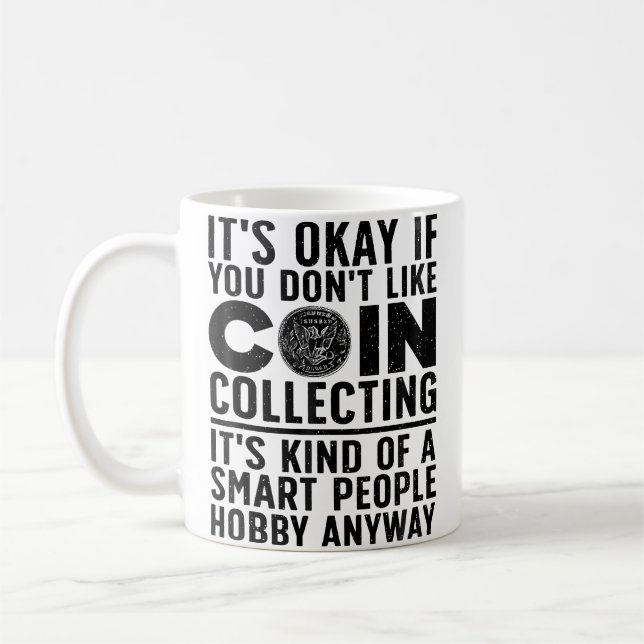 Caneca De Café Arte de Coleção de Moedas Para Colecionadores de M (Esquerda)