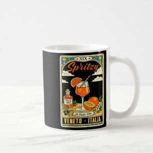 Caneca De Café Arte de Coquetel de Verão Italiano Feminino Veneto