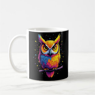 Caneca De Café Arte de coruja fofa Amante de aves noturnas Coruja