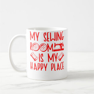 Caneca De Café Arte de Costura Divertida para Homens e Mulheres d