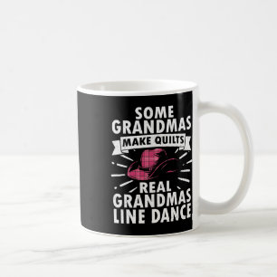 Caneca De Café Arte de Dança em Linha para Mulheres Mãe Avó Dança