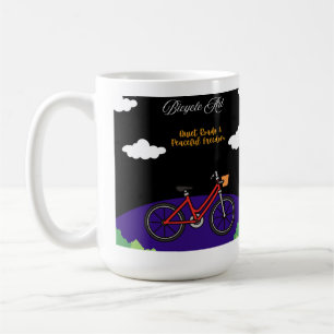 Caneca De Café Arte de Design de Bicicleta Minimalista