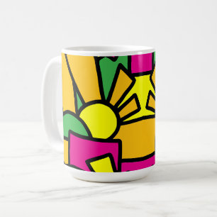 Caneca De Café Arte de Doodle Festivo 42