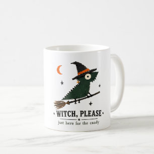 Caneca De Café Arte de Dragão Barbudo Bruxas, Por Favor