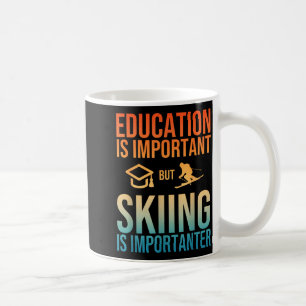 Caneca De Café Arte de esqui legal para homens mulheres crianças