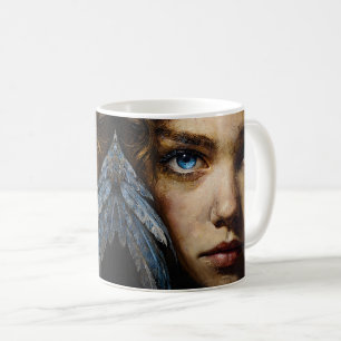 Caneca De Café Arte de Fantasia da Rainha Corvo