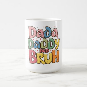 Caneca De Café Arte de Frase de Paternidade Divertida