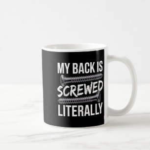 Caneca De Café Arte de Fusão Espinhal para Homens Mulheres Recupe