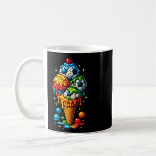 Caneca De Café Arte de futebol de gotejamento legal Ilustração de