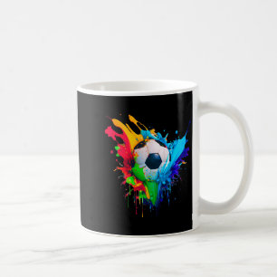 Caneca De Café Arte de Futebol Esborrifado de Bola de Futebol Col