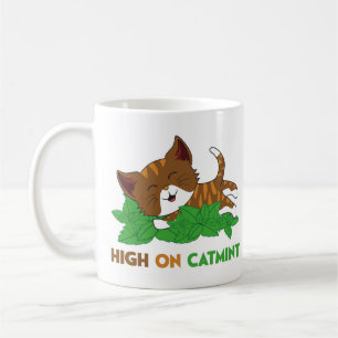 Caneca De Café Arte de Gato de Desenho Animado Divertida com Nepe