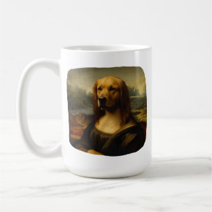 Caneca De Café Arte de Golden Retriever Inspirada em Retratos da