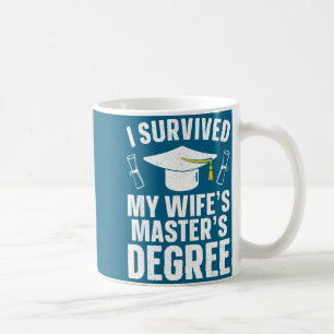 Caneca De Café Arte de Graduação de Mestrado Homens Arte