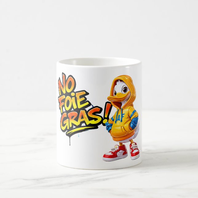 Caneca De Café Arte de Grafite de Protesto pelos Direitos dos Ani (Centro)